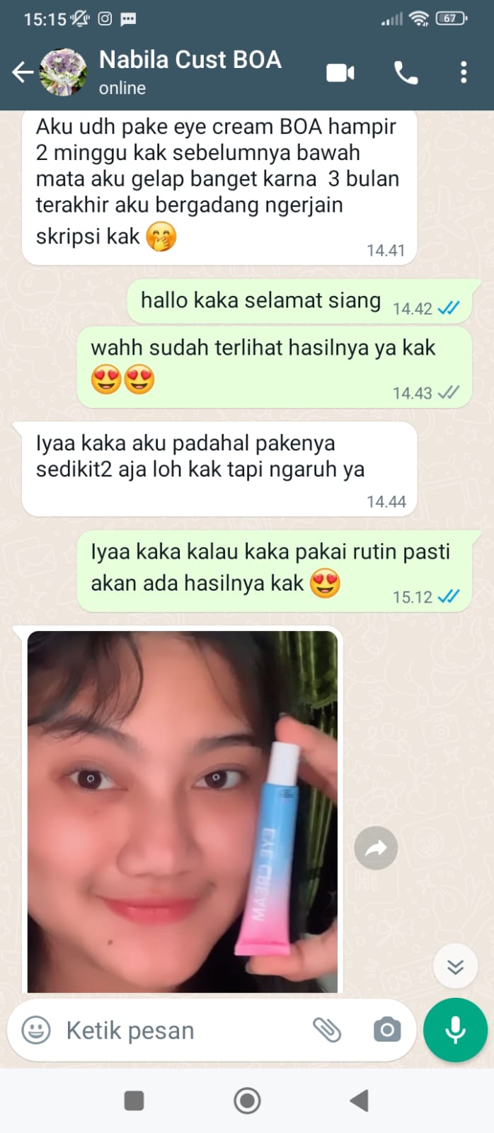 Testi eye cream